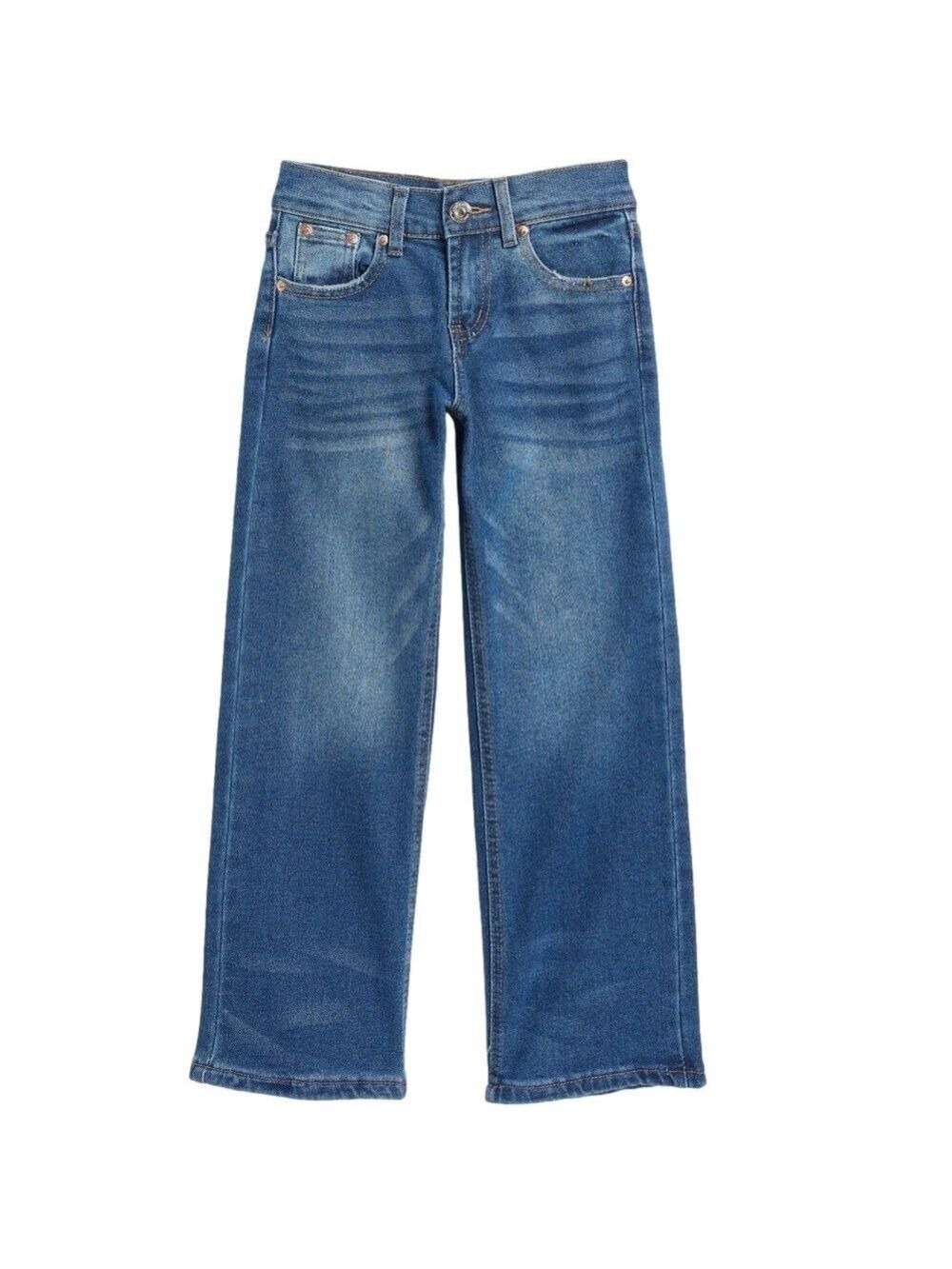 NEW Juicy Couture Jeans Y2K High Rise Wide Leg Relaxed Blue Kids Size 12